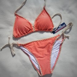 Maillot de bain LAGON BLEU 2 pièces LEA Gold Corail