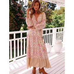 Robe longue marque JAASE Lindsay imprimé divine