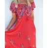 Robe longue JAASE modèle Sarita imprimé Sunset
