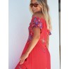 Robe longue JAASE modèle Sarita imprimé Sunset