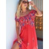 Robe longue JAASE modèle Sarita imprimé Sunset