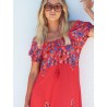 Robe longue JAASE modèle Sarita imprimé Sunset