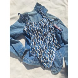 Maillot de bain LAGON BLEU 1P Nathalie imprimé Bali Navy