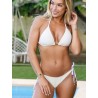 Maillot de bain LAGON BLEU 2P Léa Lurex Blanc Gold