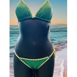 Maillot de bain LAGON BLEU 2 Pièces Léa Gold Vert