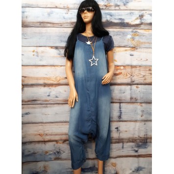 Salopette Sarouel JESS couleur jean délavé