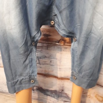 Salopette Sarouel JESS couleur jean délavé