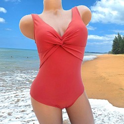 Maillot de bain LAGON BLEU 1P LAURIANNE Uni Terracotta