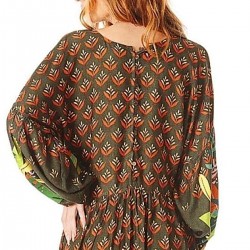 Robe longue Papagayo style jungle marque YACAMIM