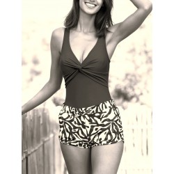 Maillot de bain LAGON BLEU 1P LAURIANNE Uni Terracotta