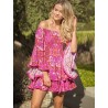 Robe courte Cosmica volant imprimé marque JAASE
