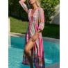 Robe longue marque JAASE modèle Tzinga imprimé Bohème