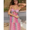 Robe longue marque JAASE modèle Sonya imprimé Bohème