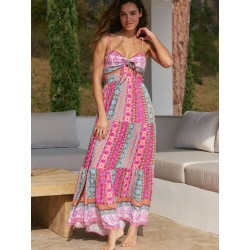 Robe longue marque JAASE modèle Sonya imprimé Bohème