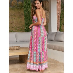 Robe longue marque JAASE modèle Sonya imprimé Bohème