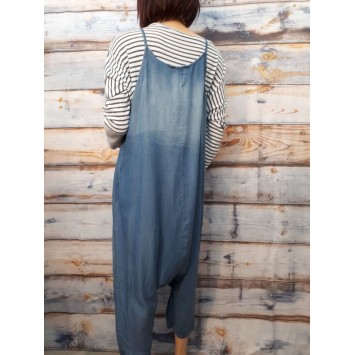 Salopette Sarouel JESS couleur jean délavé