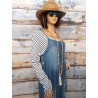 Salopette Sarouel JESS couleur jean délavé