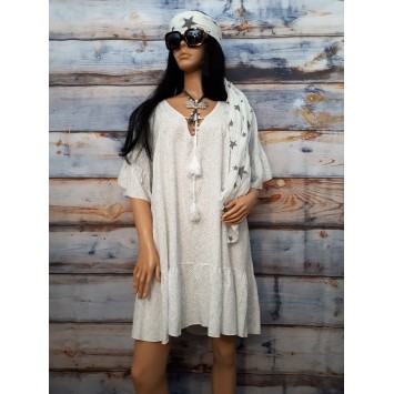 Tunique Bohème WENDY Blanche