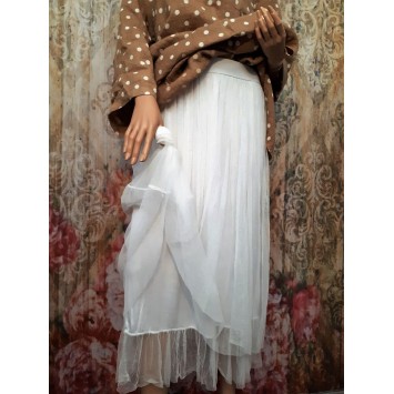 Jupon ou Jupe MARIE en Tulle doublé