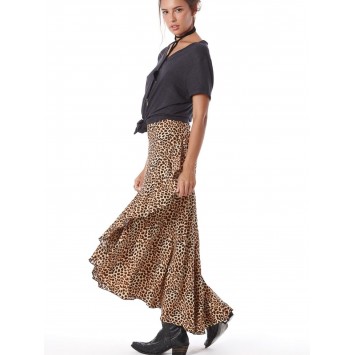 Jupe Wrap Léoparda marque YACAMIM