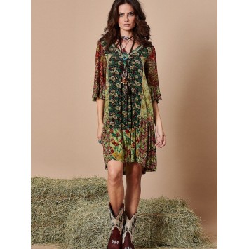 Robe courte LYSA patchwork YACAMIM