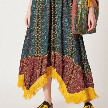 Robe Bohème TABATAH dos nu imprimé exclusif de la marque YACAMIM