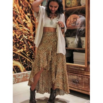 Jupe Wrap Léoparda marque YACAMIM