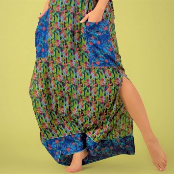 Robe longue GABRIELA hippie chic de la marque brésilienne YACAMIM